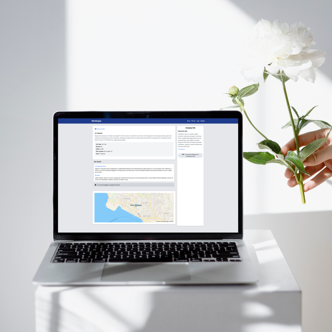 Workopia TT Modal View